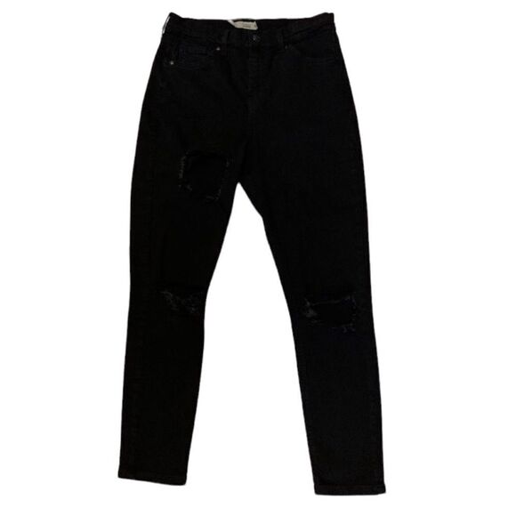 TopShop black High Rise jeans Size 30 - Picture 1 of 6